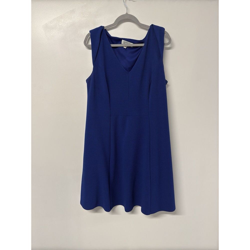 SABRINA COLLECTIVE Plus Size 2X A-Line Dress Blue Sleeveless #36
